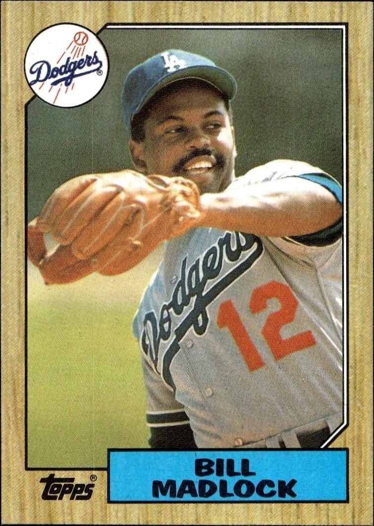 Bill Madlock 1987 Topps #734 Baseball Trading Card - Front 1987 Topps Bill Madlock #734 baseball trading card front