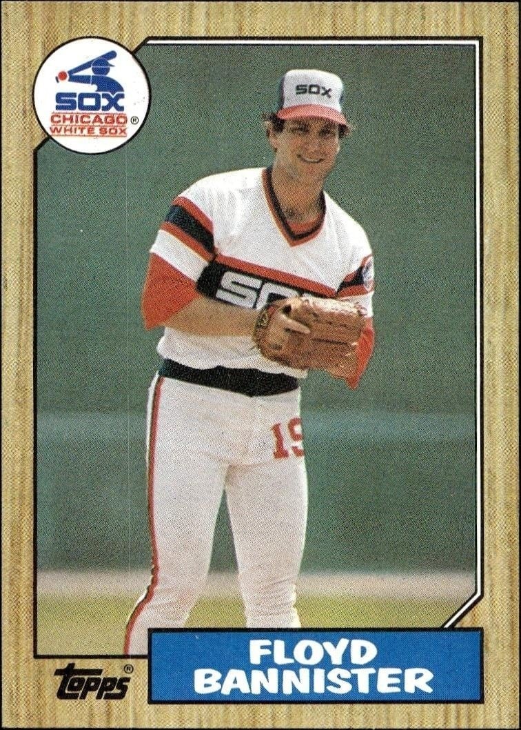 Floyd Bannister 1987 Topps #737 Baseball Trading Card - Front 1987 Topps Floyd Bannister #737 baseball trading card front