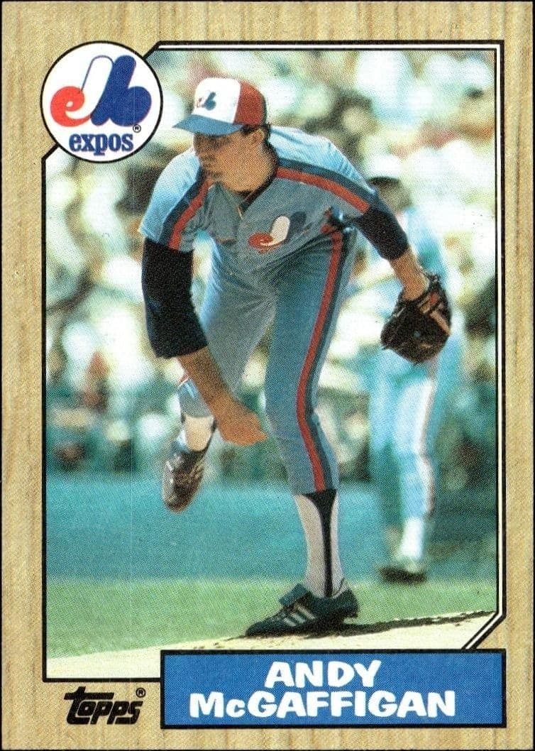 1987 Topps Andy McGaffigan #742 trading card