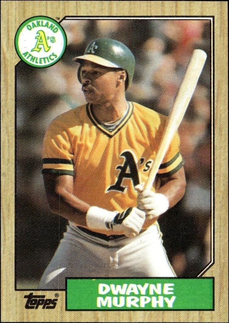 1987 Topps Dwayne Murphy #743 trading card