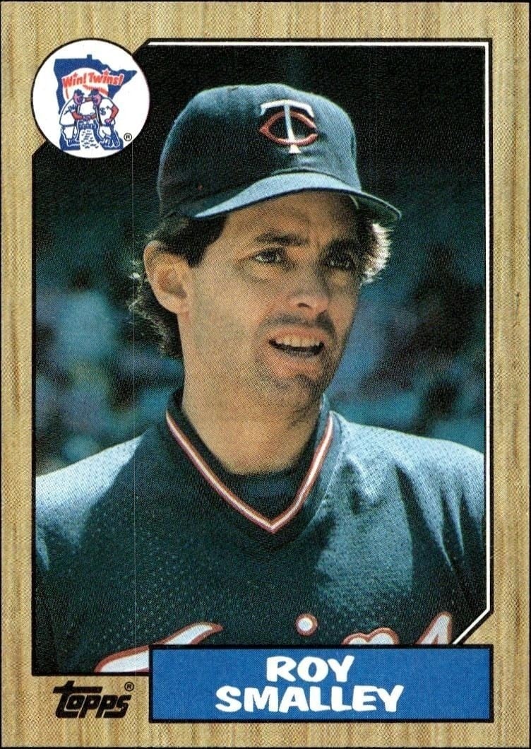 Roy Smalley 1987 Topps #744 Baseball Trading Card - Front 1987 Topps Roy Smalley #744 baseball trading card front