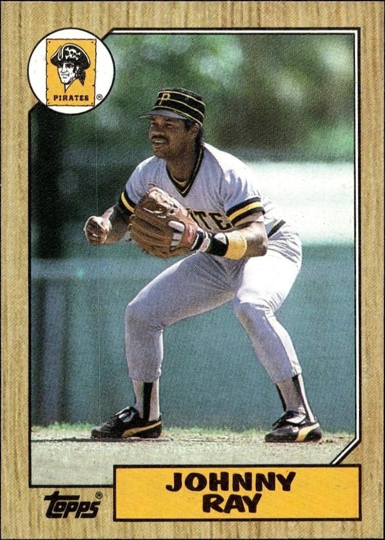 Johnny Ray 1987 Topps #747 Baseball Trading Card - Front 1987 Topps Johnny Ray #747 baseball trading card front