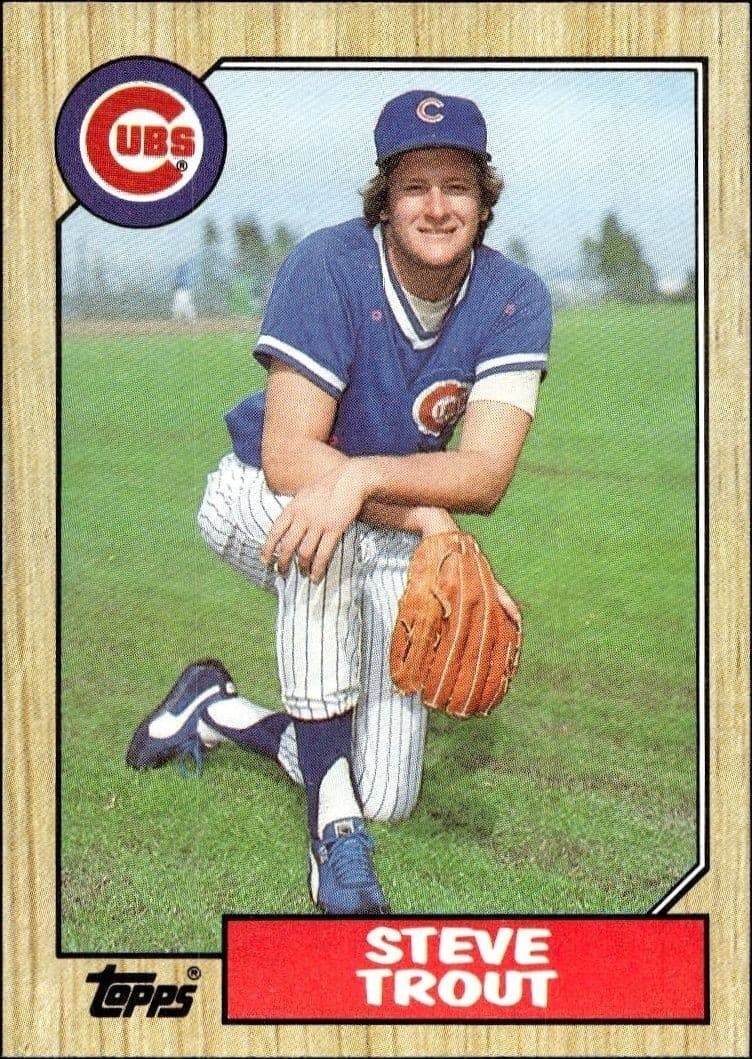 1987 Topps Steve Trout #750 trading card