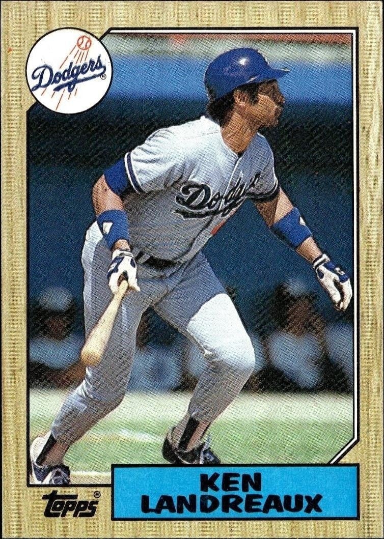 Ken Landreaux 1987 Topps #699 Baseball Trading Card - Front 1987 Topps Ken Landreaux #699 baseball trading card front