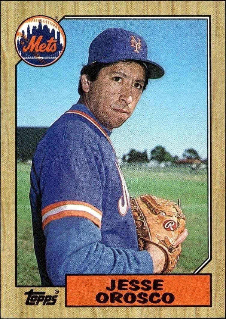 1987 Topps Jesse Orosco #704 trading card
