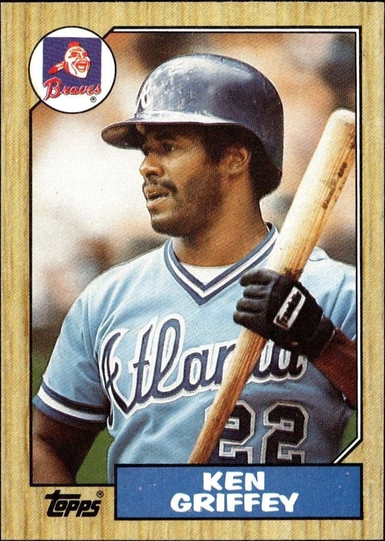 Ken Griffey 1987 Topps #711 Baseball Trading Card - Front 1987 Topps Ken Griffey #711 baseball trading card front
