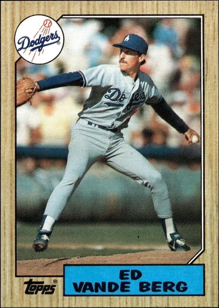 1987 Topps Ed Vande Berg #717 trading card
