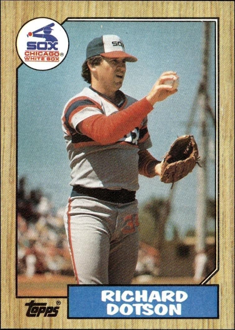 1987 Topps Richard Dotson #720 trading card