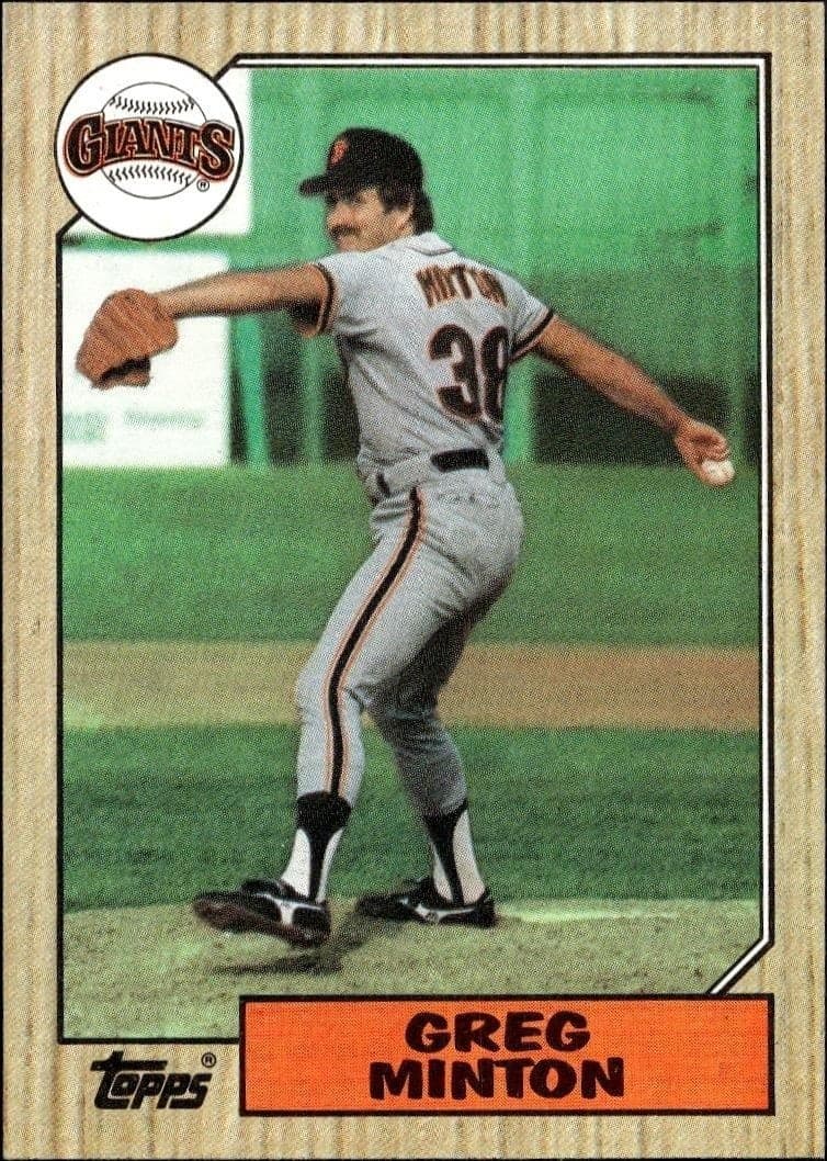 1987 Topps Greg Minton #724 trading card