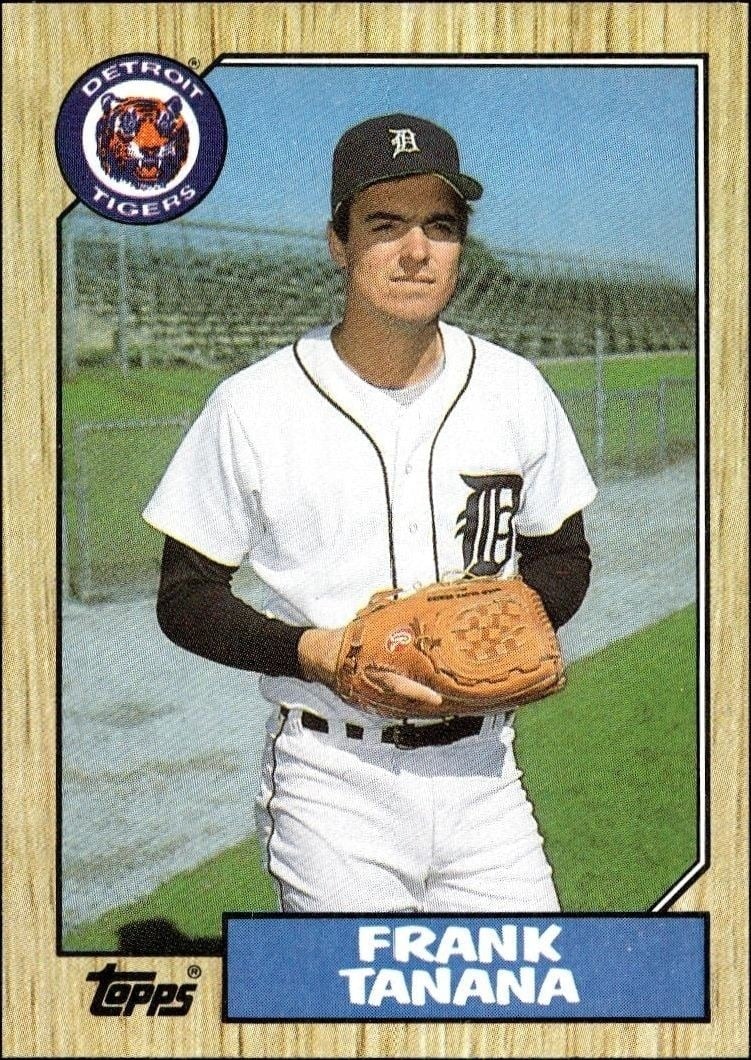 Frank Tanana 1987 Topps #726 Baseball Trading Card - Front 1987 Topps Frank Tanana #726 baseball trading card front