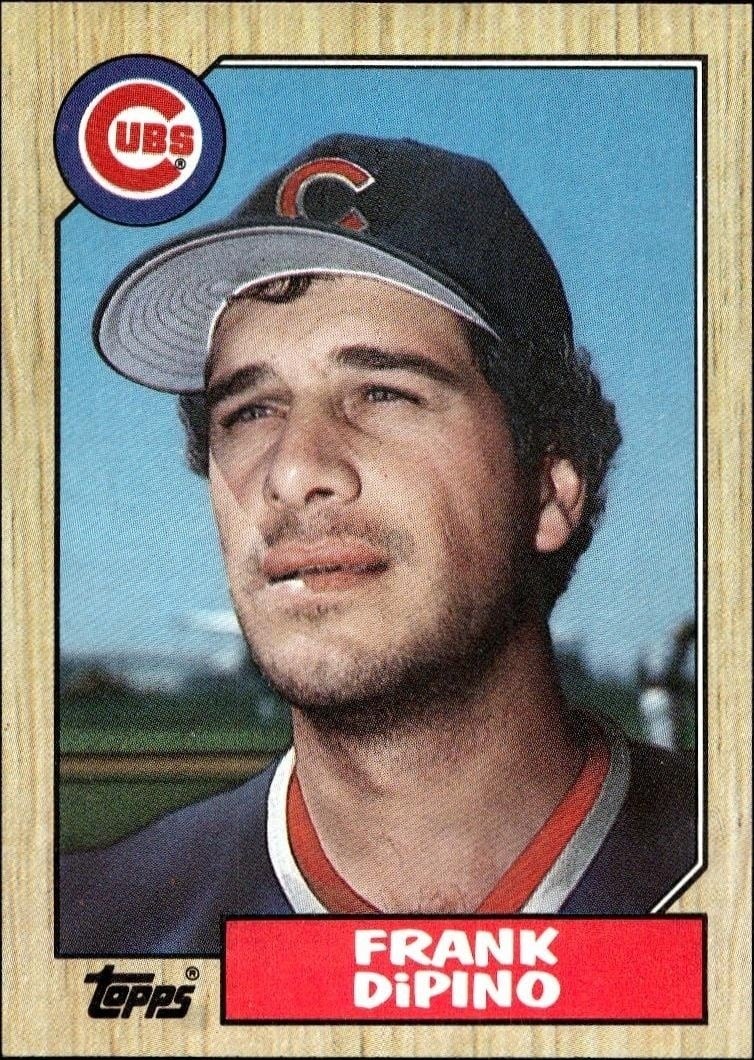 Frank DiPino 1987 Topps #662 Baseball Trading Card - Front 1987 Topps Frank DiPino #662 baseball trading card front