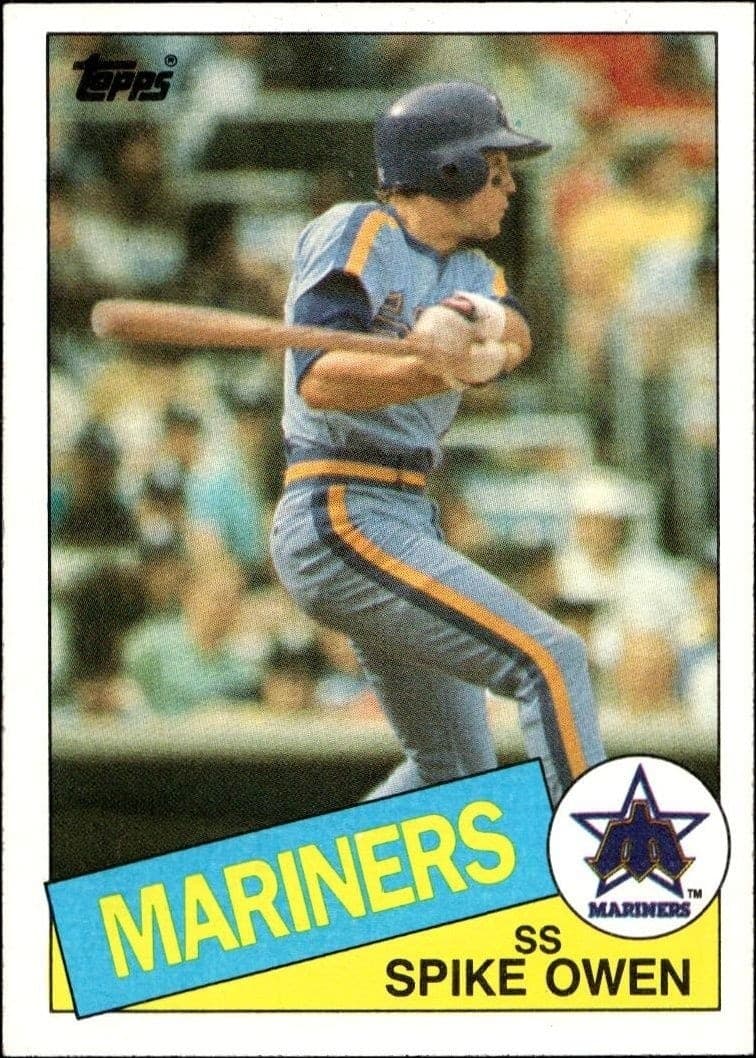 1985 Topps Spike Owen #84 trading card