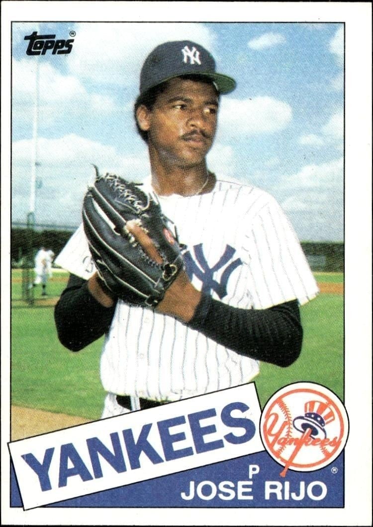 Jose Rijo 1985 Topps #238 Baseball Trading Card - Front 1985 Topps Jose Rijo #238 baseball trading card front