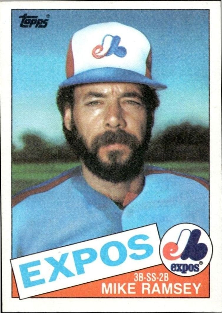 Mike Ramsey 1985 Topps #62 Baseball Trading Card - Front 1985 Topps Mike Ramsey #62 baseball trading card front