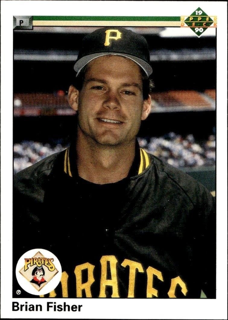 Brian Fisher 1990 Upper Deck #97 Baseball Trading Card - Front 1990 Upper Deck Brian Fisher #97 baseball trading card front