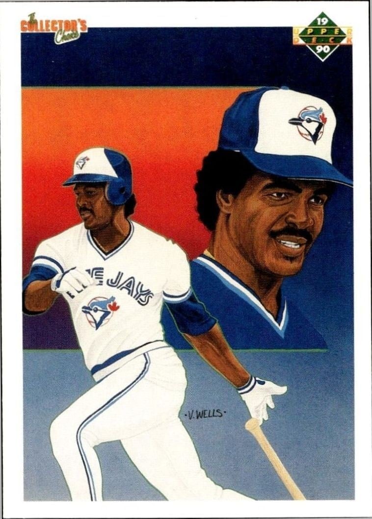George Bell 1990 Upper Deck #95 Baseball Trading Card - Front 1990 Upper Deck George Bell #95 baseball trading card front