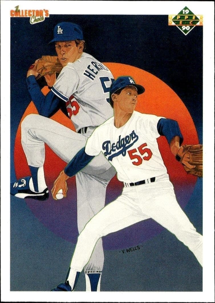 1990 Upper-Deck Orel Hershiser #10 trading card