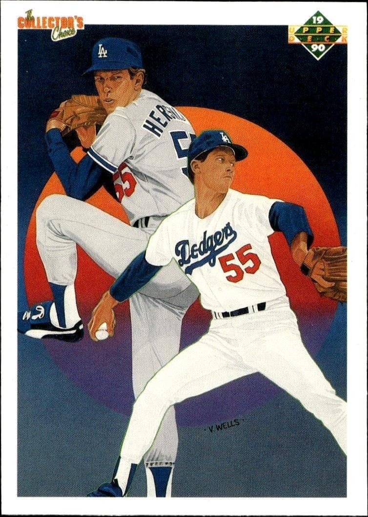 1990 Upper-Deck Orel Hershiser #10 trading card