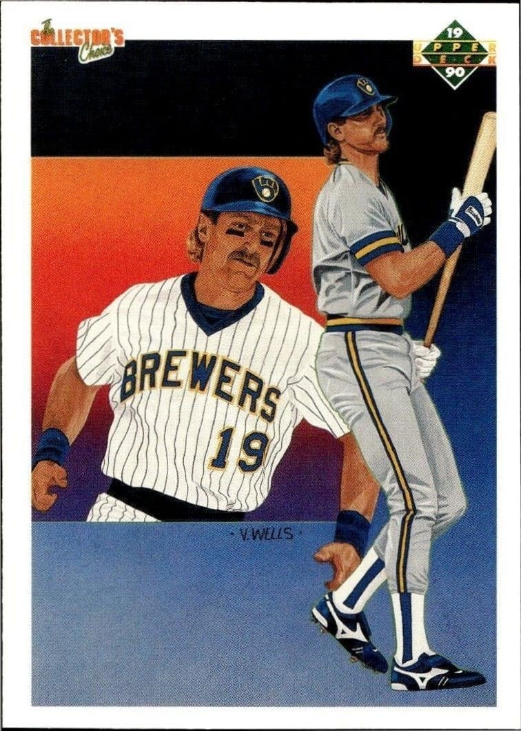 Robin Yount 1990 Upper Deck #91 Baseball Trading Card - Front 1990 Upper Deck Robin Yount #91 baseball trading card front