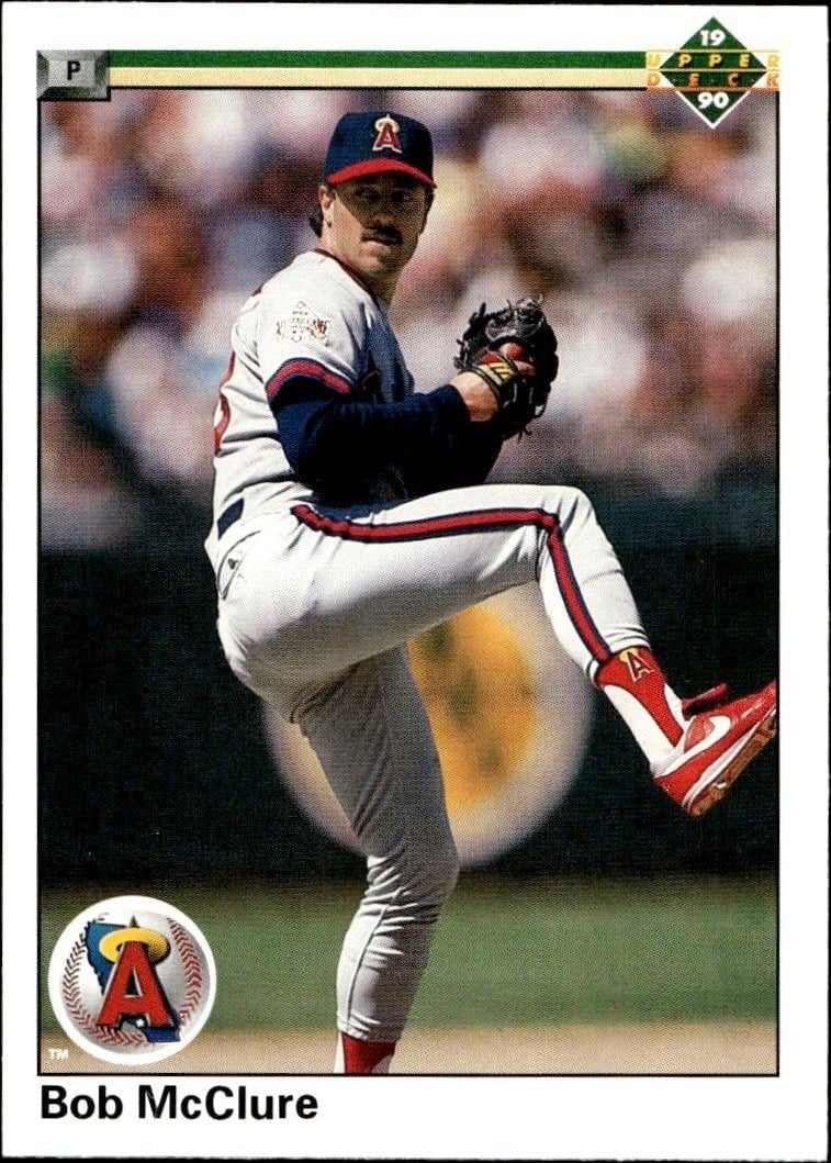 Bob McClure 1990 Upper Deck #81 Baseball Trading Card - Front 1990 Upper Deck Bob McClure #81 baseball trading card front