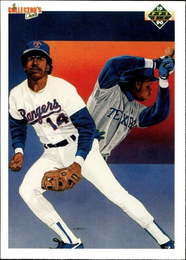 Julio Franco 1990 Upper Deck #82 Baseball Trading Card - Front 1990 Upper Deck Julio Franco #82 baseball trading card front