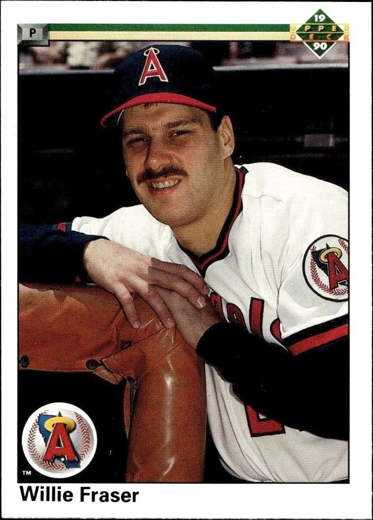 Willie Fraser 1990 Upper Deck #85 Baseball Trading Card - Front 1990 Upper Deck Willie Fraser #85 baseball trading card front