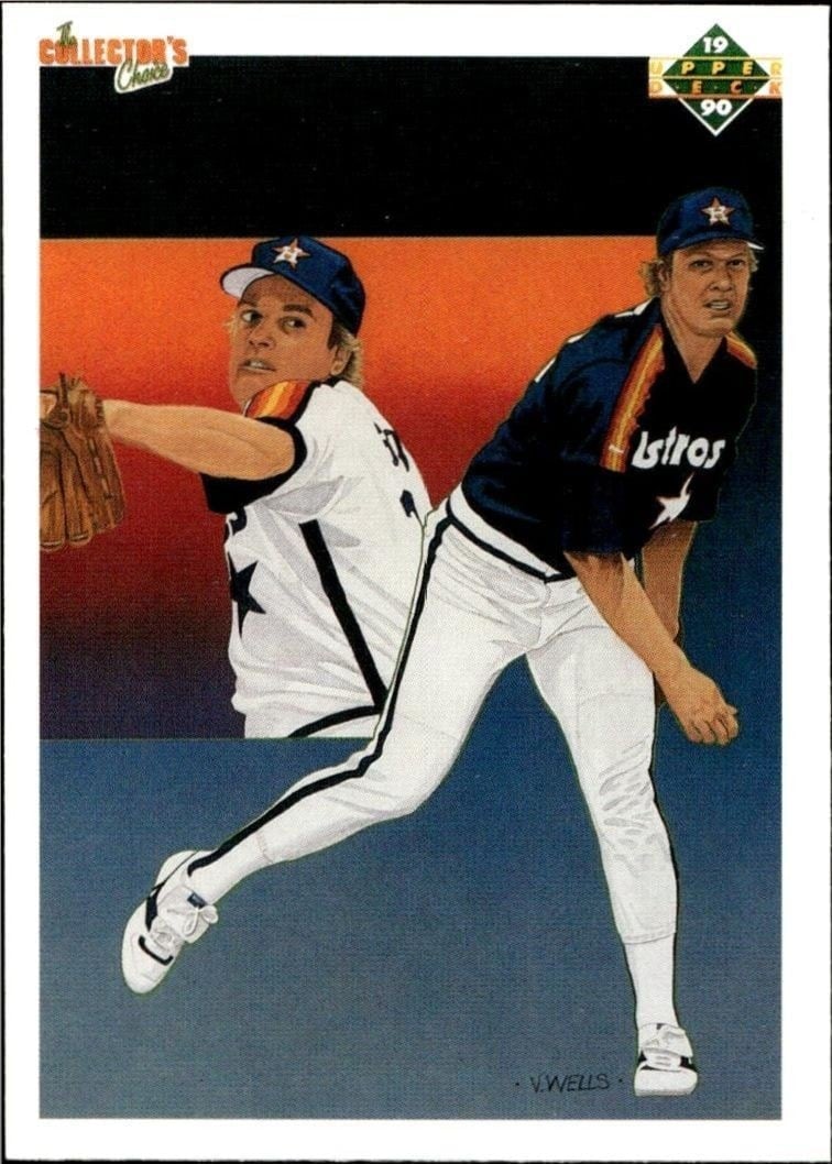 Mike Scott 1990 Upper Deck #88 Baseball Trading Card - Front 1990 Upper Deck Mike Scott #88 baseball trading card front