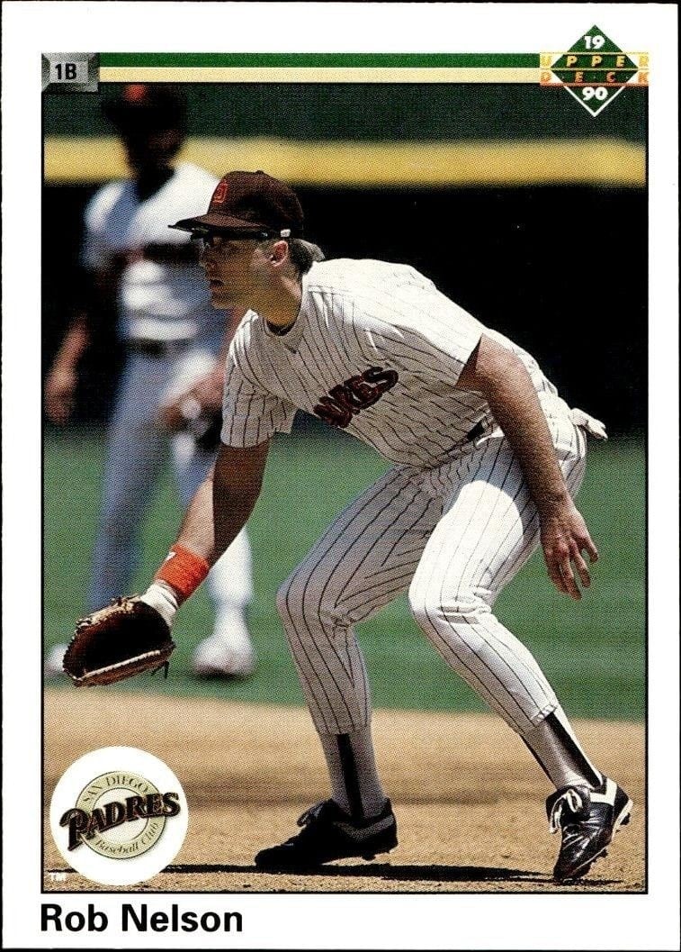 Rob Nelson 1990 Upper Deck #51 Baseball Trading Card - Front 1990 Upper Deck Rob Nelson #51 baseball trading card front