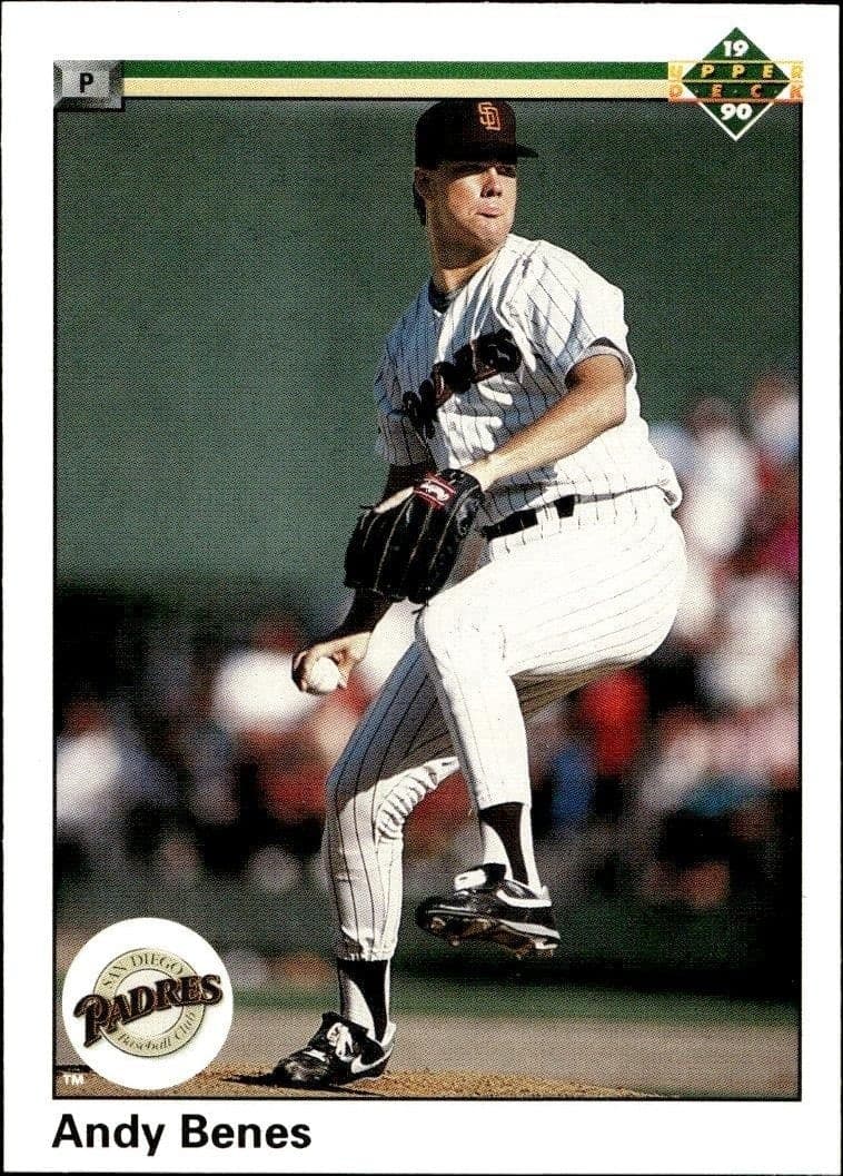 1990 Upper-Deck Low Number Andy Benes #55 trading card