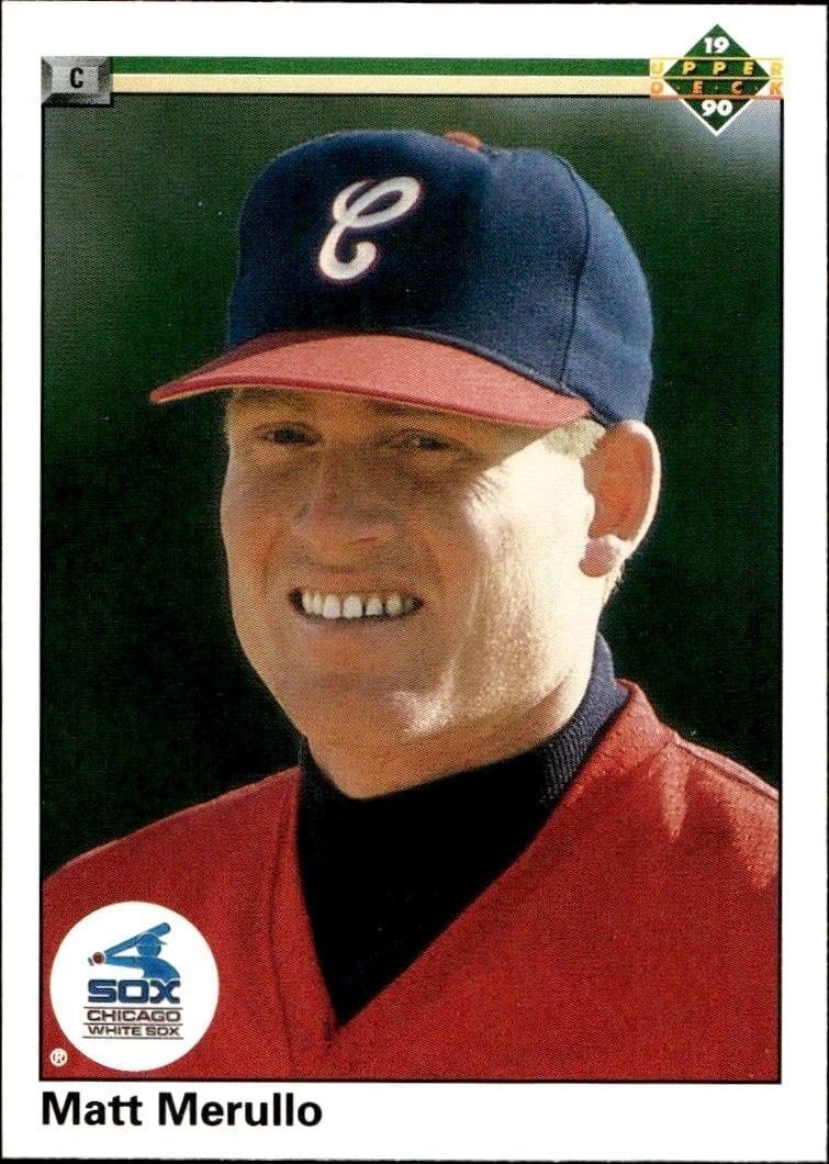 Matt Merullo 1990 Upper Deck #67 Baseball Trading Card - Front 1990 Upper Deck Matt Merullo #67 baseball trading card front