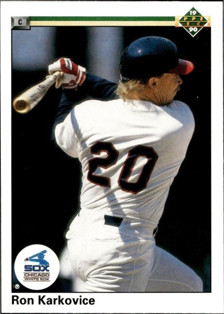 Ron Karkovice 1990 Upper Deck #69 Baseball Trading Card - Front 1990 Upper Deck Ron Karkovice #69 baseball trading card front