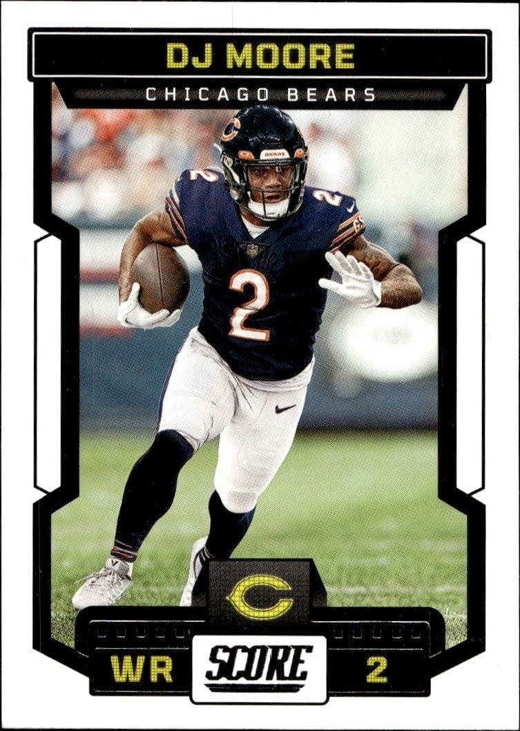 DJ Moore 2023 Panini Score #46 Football Trading Card - Front 2023 Panini Score DJ Moore #46 football trading card front