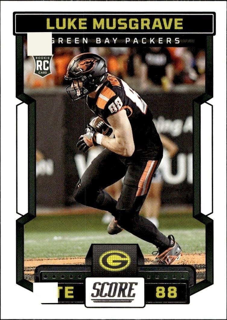 Luke Musgrave 2023 Panini Score #340 Football Trading Card - Front 2023 Panini Score Luke Musgrave #340 football trading card front