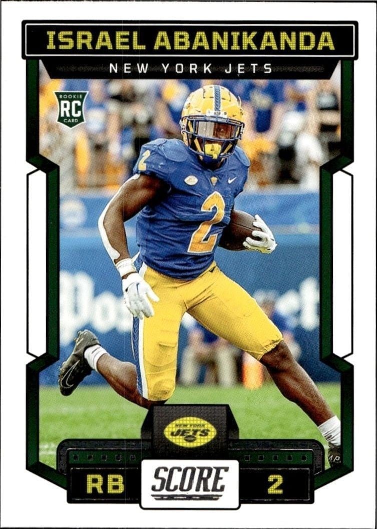 Israel Abanikanda 2023 Panini Score #326 Football Trading Card - Front 2023 Panini Score Israel Abanikanda #326 football trading card front
