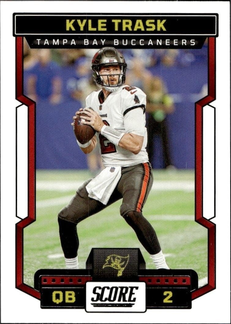Kyle Trask 2023 Panini Score #62 Football Trading Card - Front 2023 Panini Score Kyle Trask #62 football trading card front