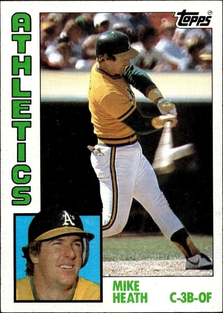 Mike Heath 1984 Topps #567 Baseball Trading Card - Front 1984 Topps Mike Heath #567 baseball trading card front