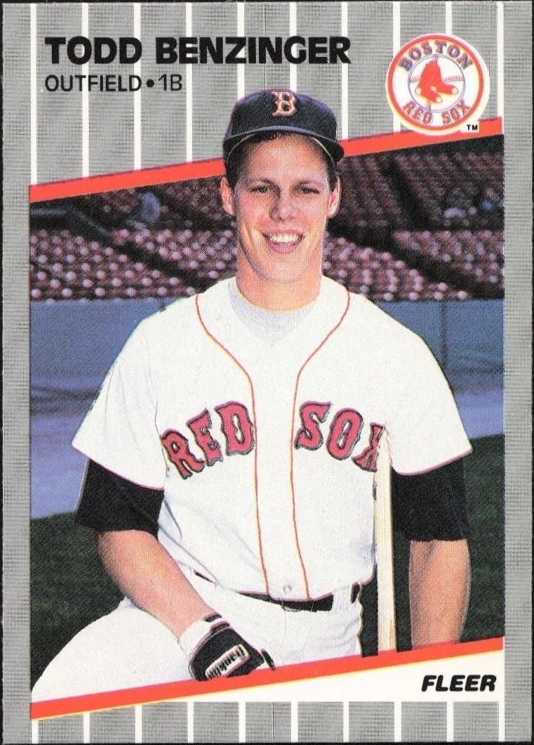 1989 Fleer Todd Benzinger #79 trading card