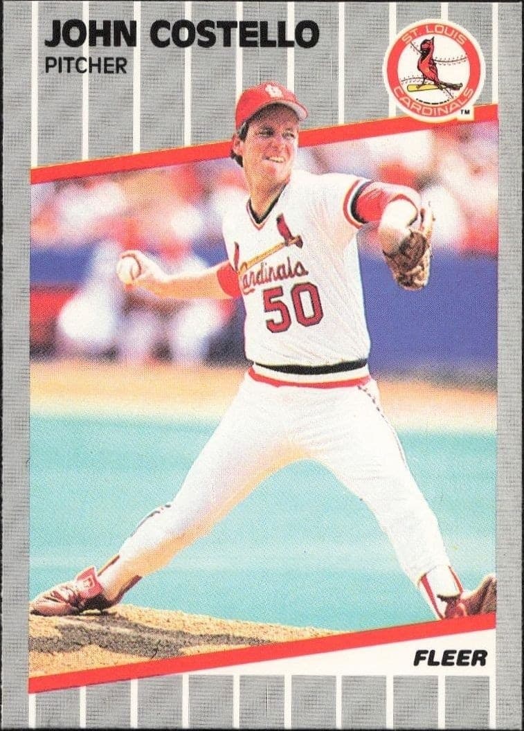 1989 Fleer John Costello #446 trading card