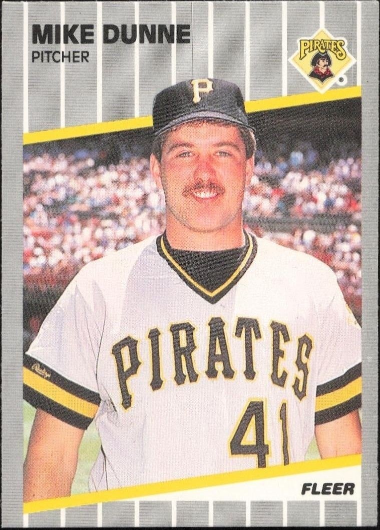1989 Fleer Mike Dunne #207 trading card