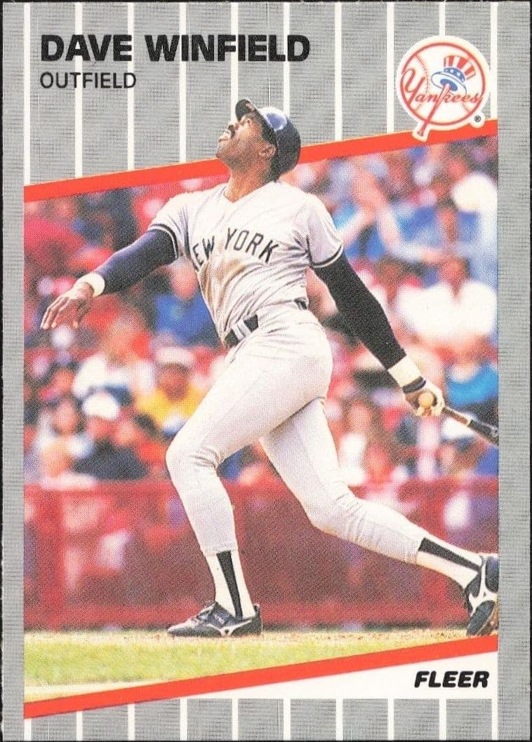 1989 Fleer Dave Winfield #274 trading card
