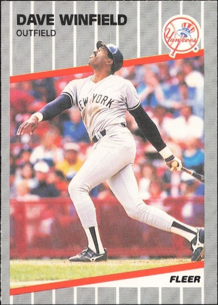 Dave Winfield 1989 Fleer #274 Baseball Trading Card - Front 1989 Fleer Dave Winfield #274 baseball trading card front