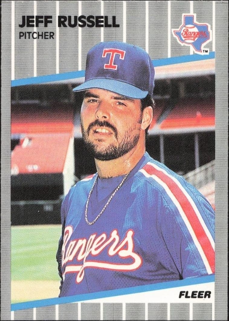 1989 Fleer Jeff Russell #531 trading card
