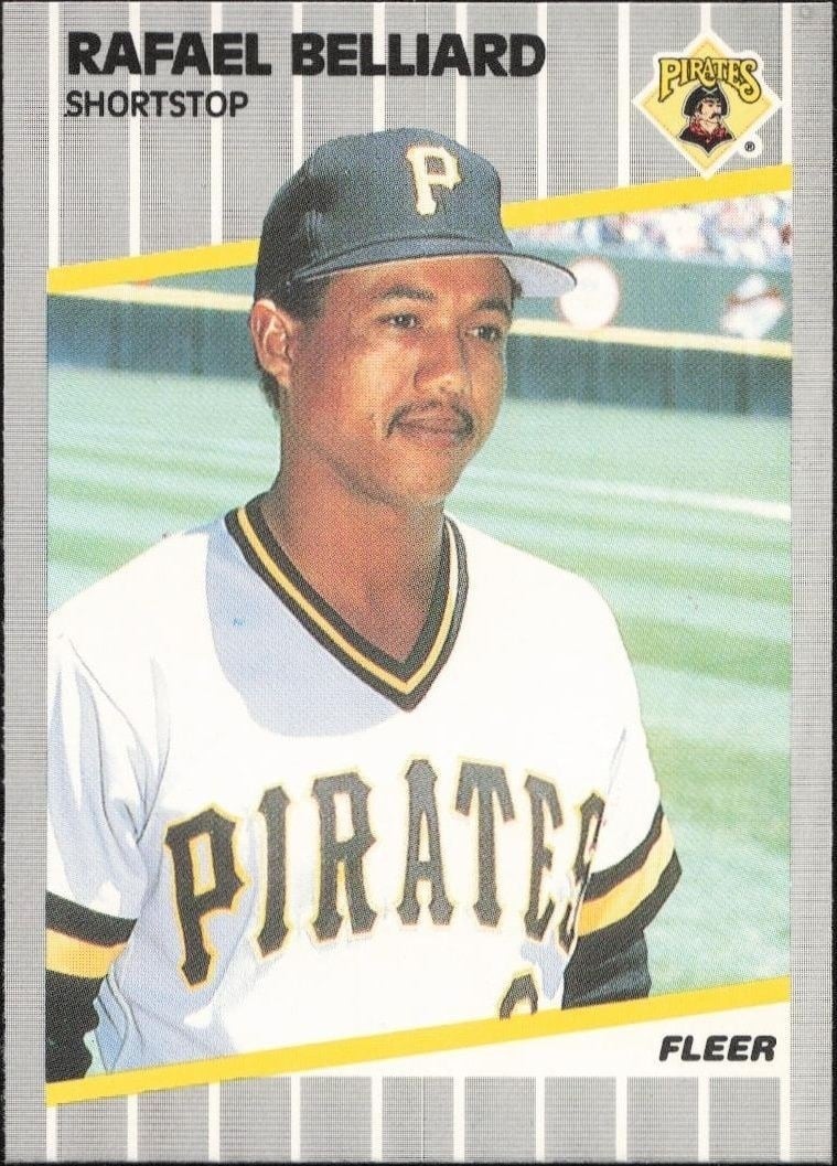 1989 Fleer Rafael Belliard #201 trading card