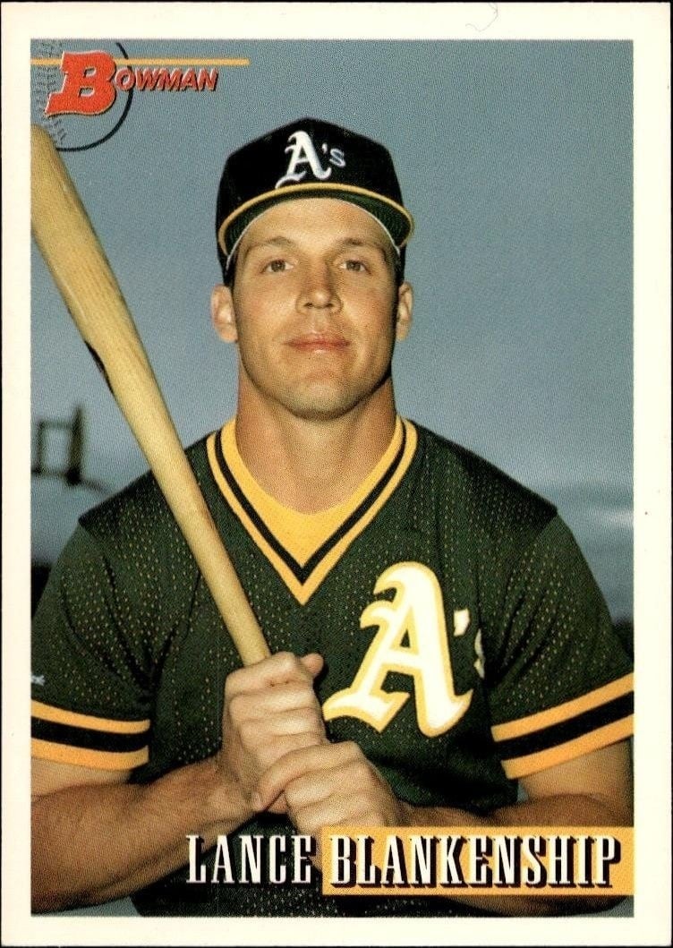 Lance Blankenship 1993 Bowman #273 Baseball Trading Card - Front 1993 Bowman Lance Blankenship #273 baseball trading card front