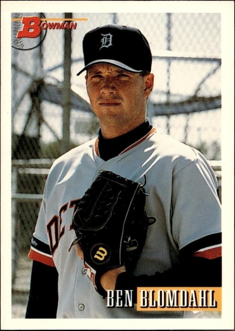 Ben Blomdahl 1993 Bowman #207 Baseball Trading Card - Front 1993 Bowman Ben Blomdahl #207 baseball trading card front