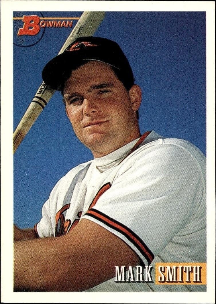 Mark Smith 1993 Bowman #253 Baseball Trading Card - Front 1993 Bowman Mark Smith #253 baseball trading card front