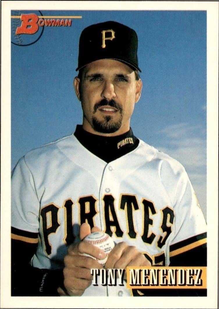 Tony Menendez 1993 Bowman #106 Baseball Trading Card - Front 1993 Bowman Tony Menendez #106 baseball trading card front
