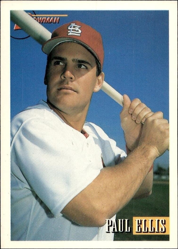 Paul Ellis 1993 Bowman #336 Baseball Trading Card - Front 1993 Bowman Paul Ellis #336 baseball trading card front