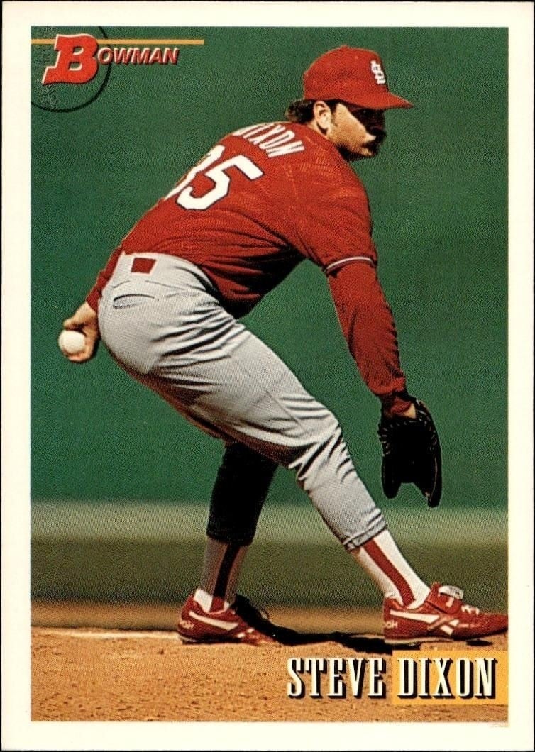 Steve Dixon 1993 Bowman #192 Baseball Trading Card - Front 1993 Bowman Steve Dixon #192 baseball trading card front