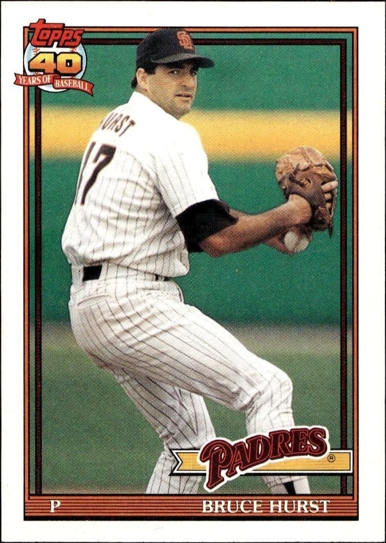1991 Topps Bruce Hurst #65 trading card
